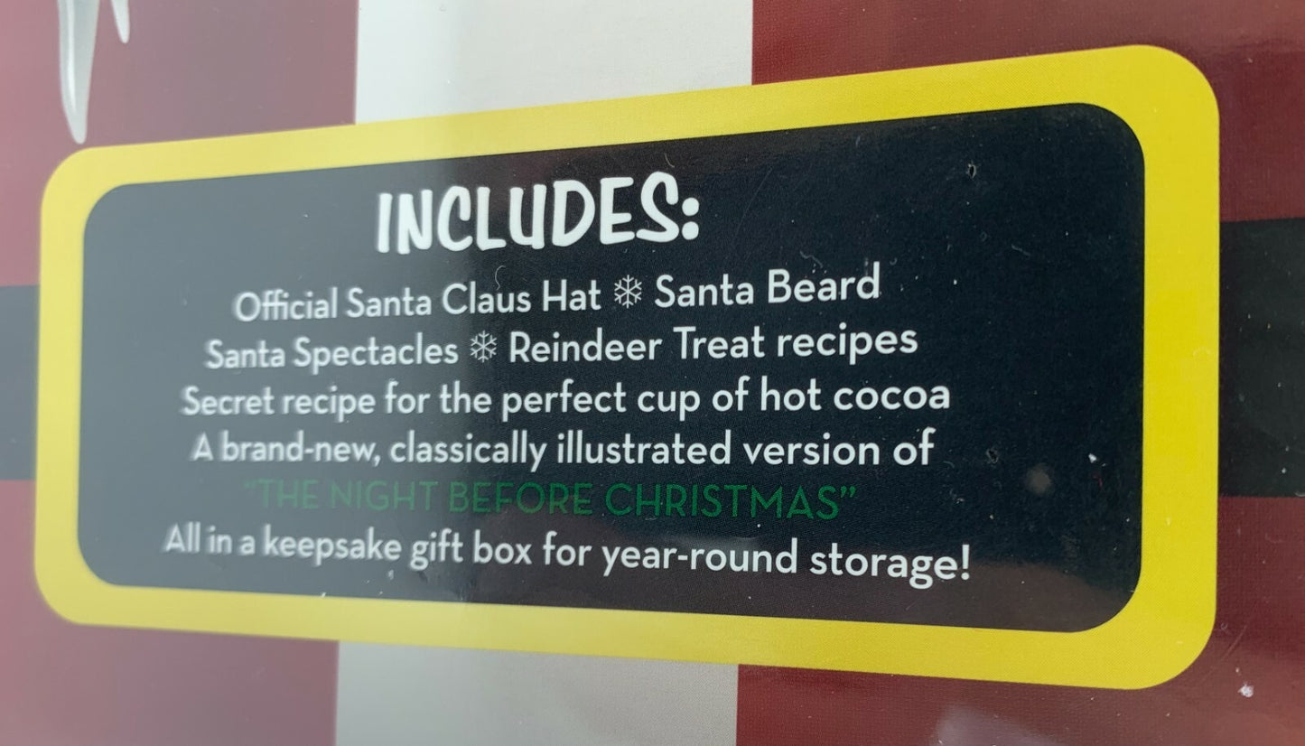 Santa in a Box Christmas Eve Handbook and Santa Costume by Appleseed Press
