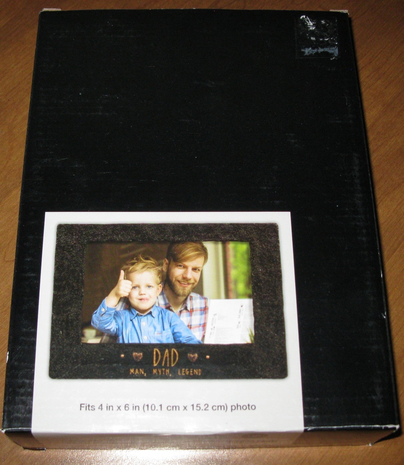 GRASSLANDS ROAD 4" X 6" "DAD MAN MYTH LEGEND" PHOTO FRAME FATHER'S DAY NIB