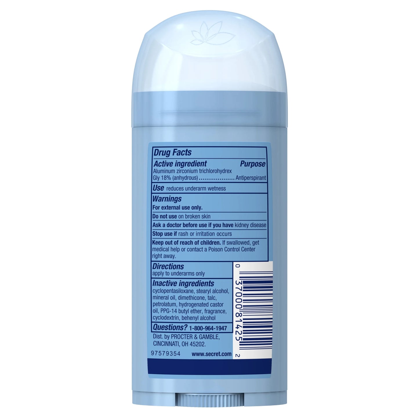 Antiperspirant Deodorant, Clean Lavender, 2.6 Oz