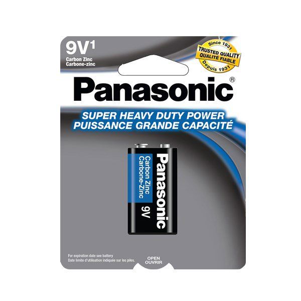 Panasonic Batteries 9V 1-Pack Super Heavy Duty Battery. Battery