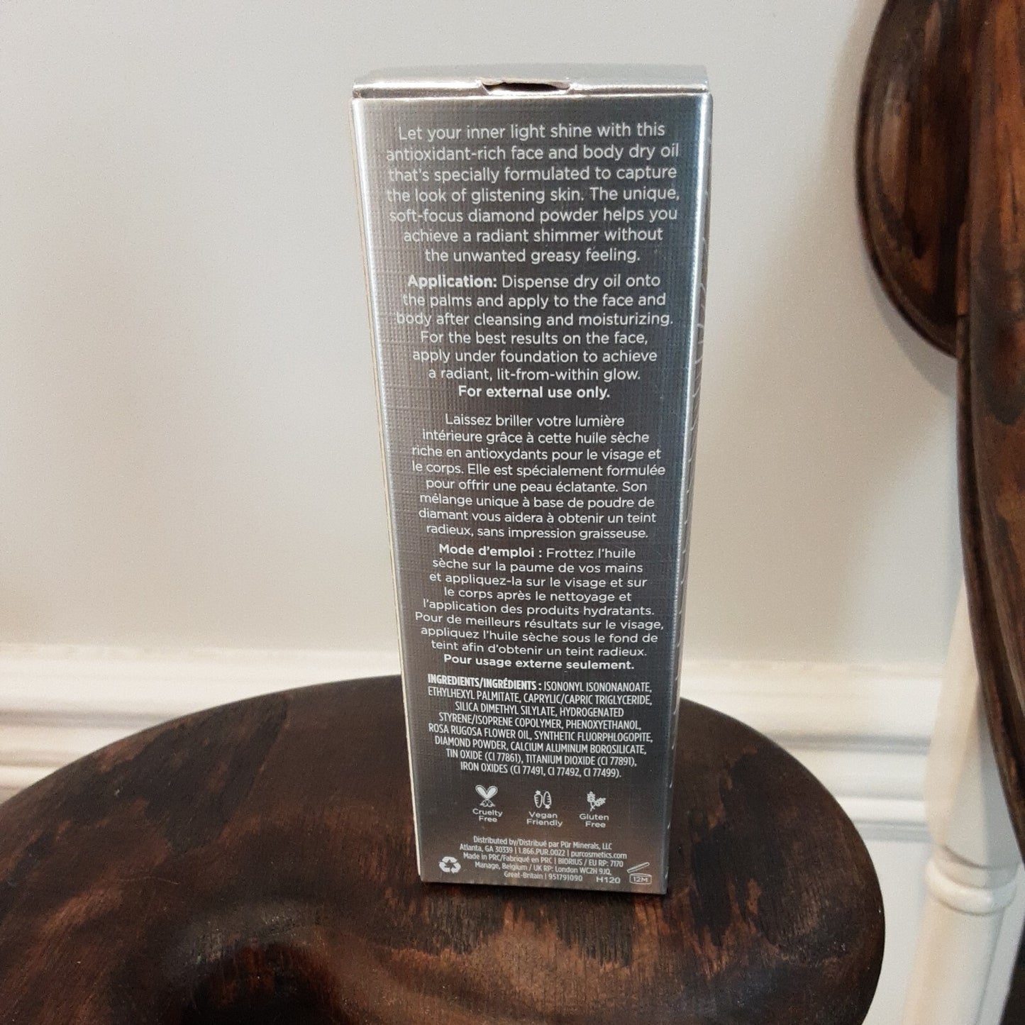 PUR Iconic Glow Illuminating Face & Body Dry Oil Glistening Skin 1 oz New