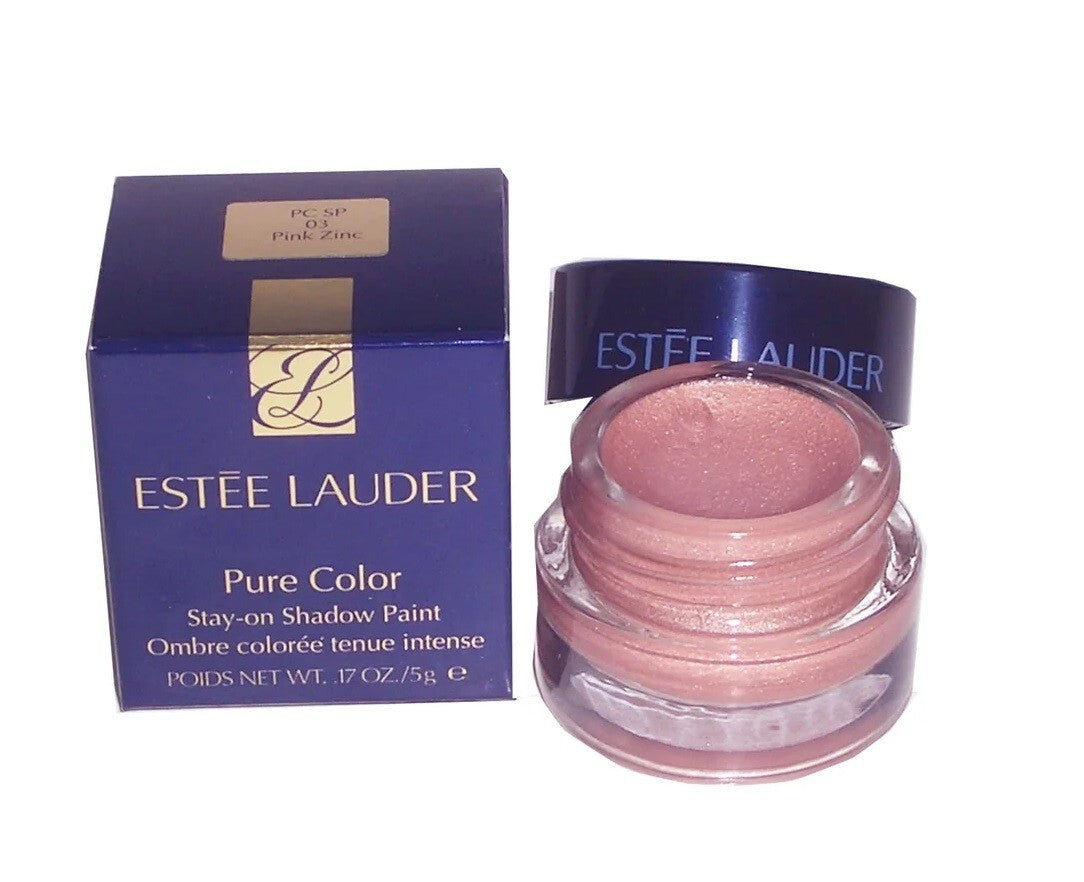 Estee Lauder Pure Color Stay on Shadow Paint 03 PINK ZINC 0.17 Oz SEALED