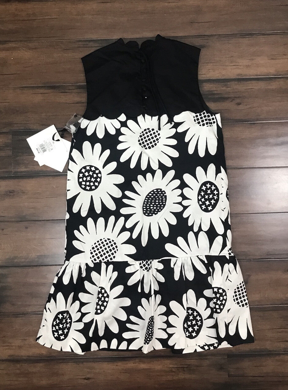 NWT - Victoria Beckham for Target Black Daisy Scallop Trim Dress - Size XS