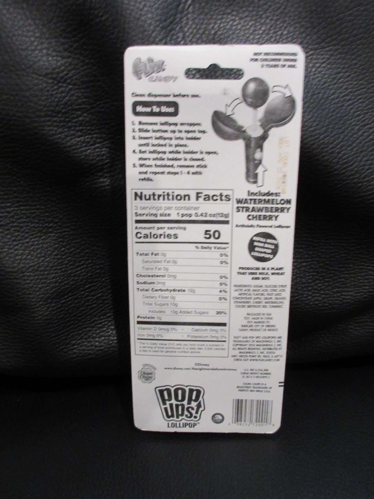 The Nightmare before Christmas Pop Ups Lollipop Zero Chupa Chups Candy NEW