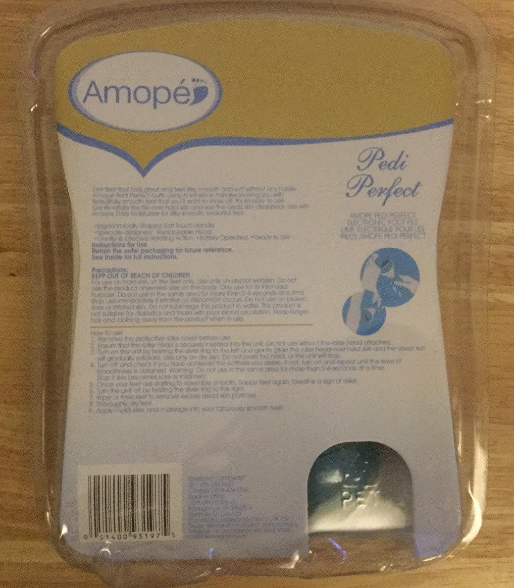 Amope Pedi Perfect Electronic Pedicure Foot File 051400931975DT