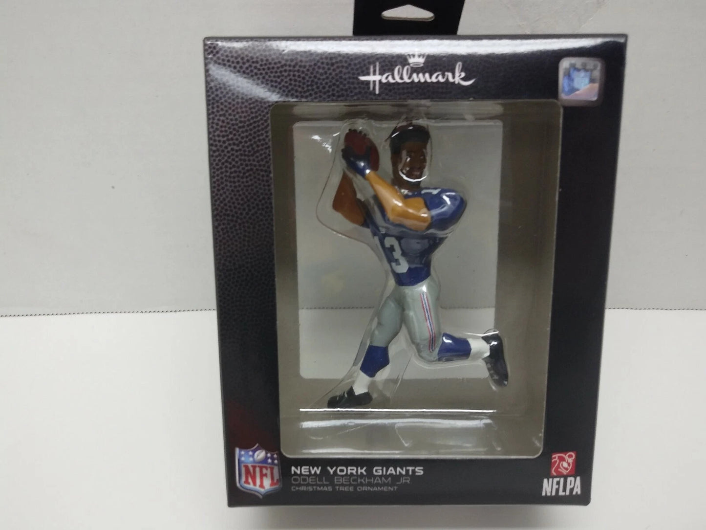 HALLMARK NEW YORK GIANTS ODELL BECKHAM JR NFL CHRISTMAS TREE ORNAMENT - NEW