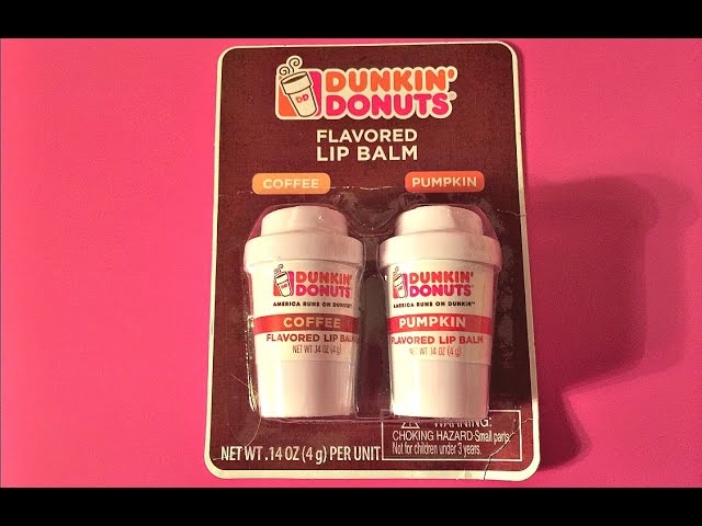 Dunkin Donuts Coffee & Pumpkin Flavor Lip Balm & Gloss