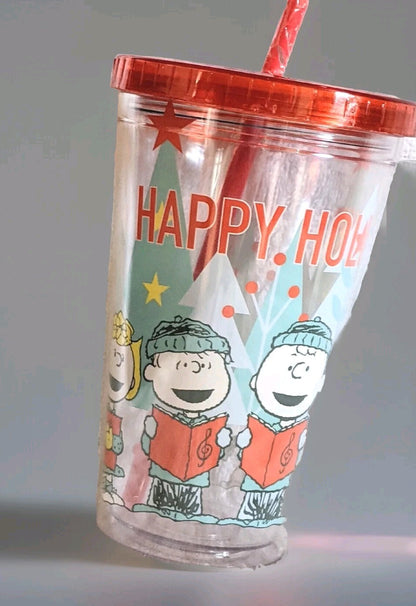 PEANUTS Happy Holiday Travel Cup 16 Oz