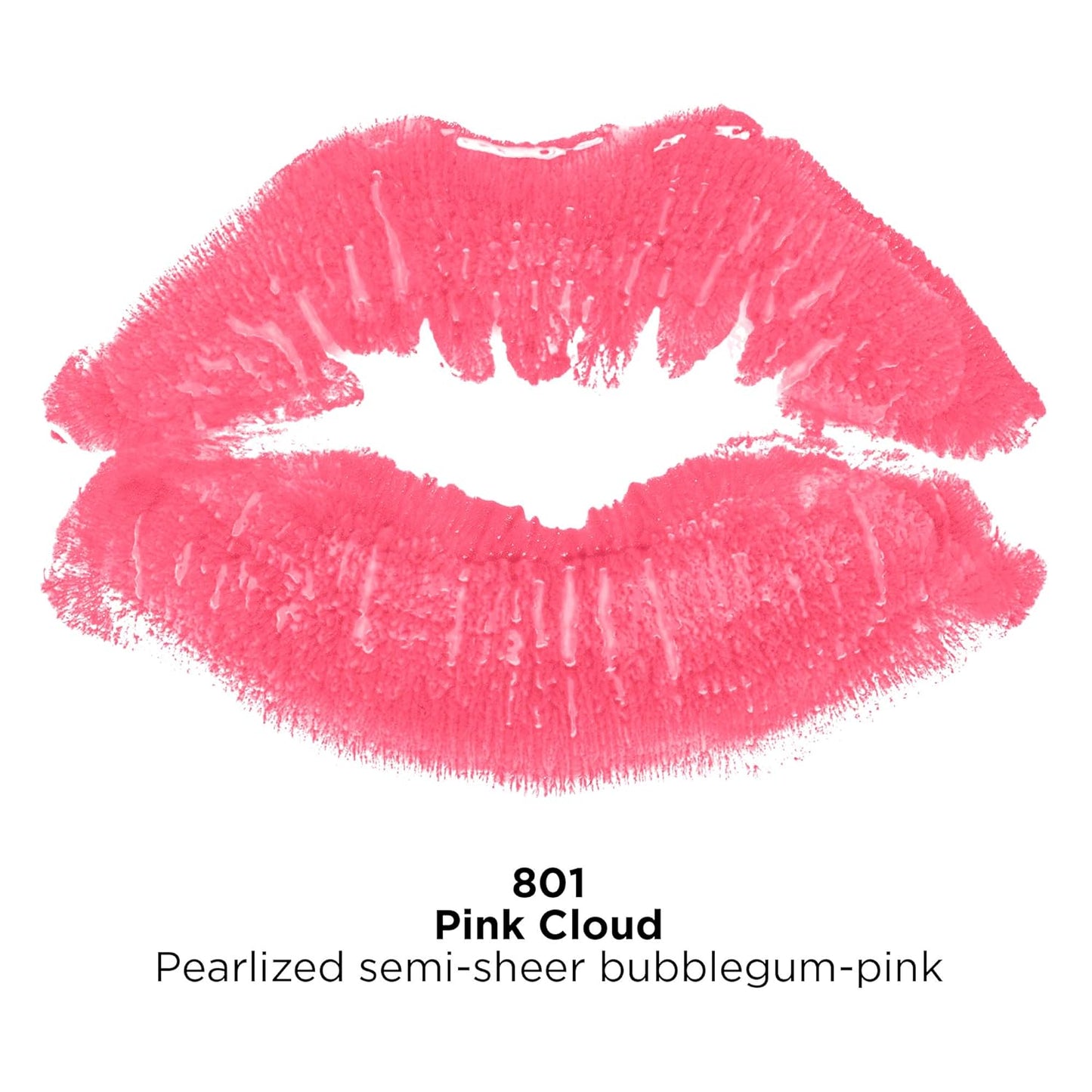 Super Lustrous Lipstick, Creamy Formula for Soft, Fuller-Looking Lips, Moisturized Feel, Pink Cloud (801), 0.15 Oz