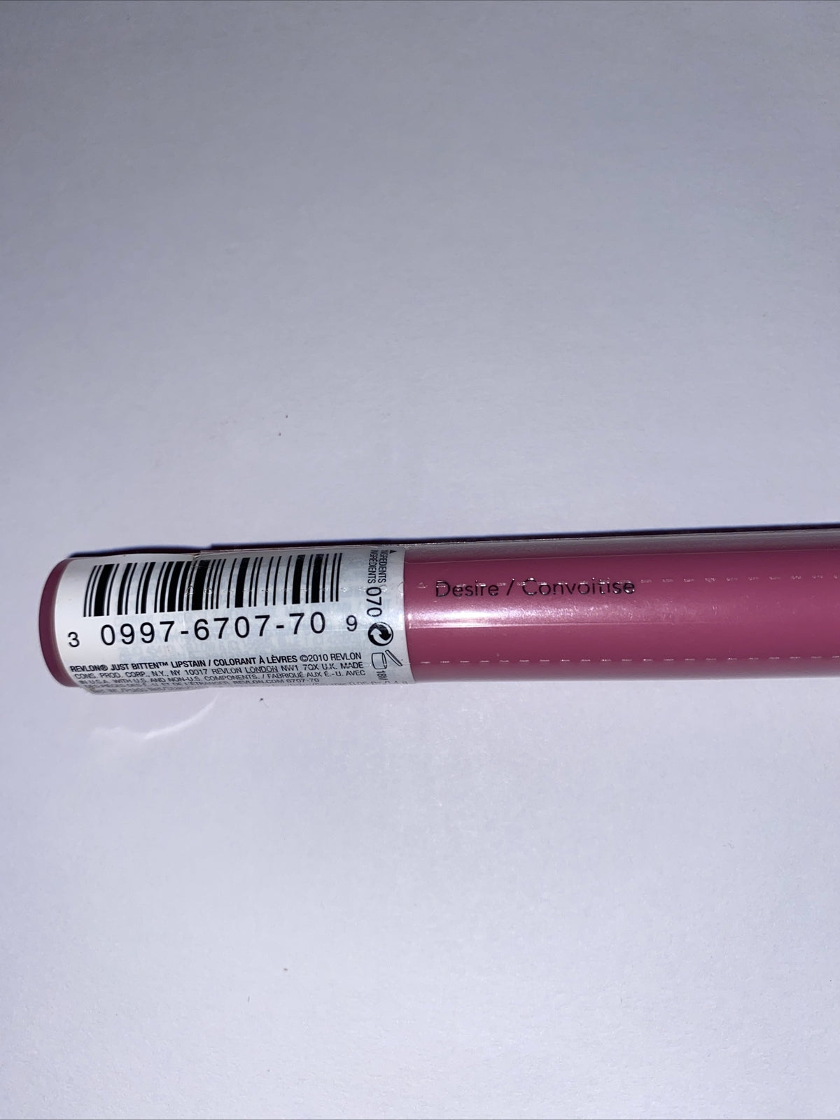 Revlon Just Bitten Lipstain Balm Desire 070 Brand New Sealed Tube