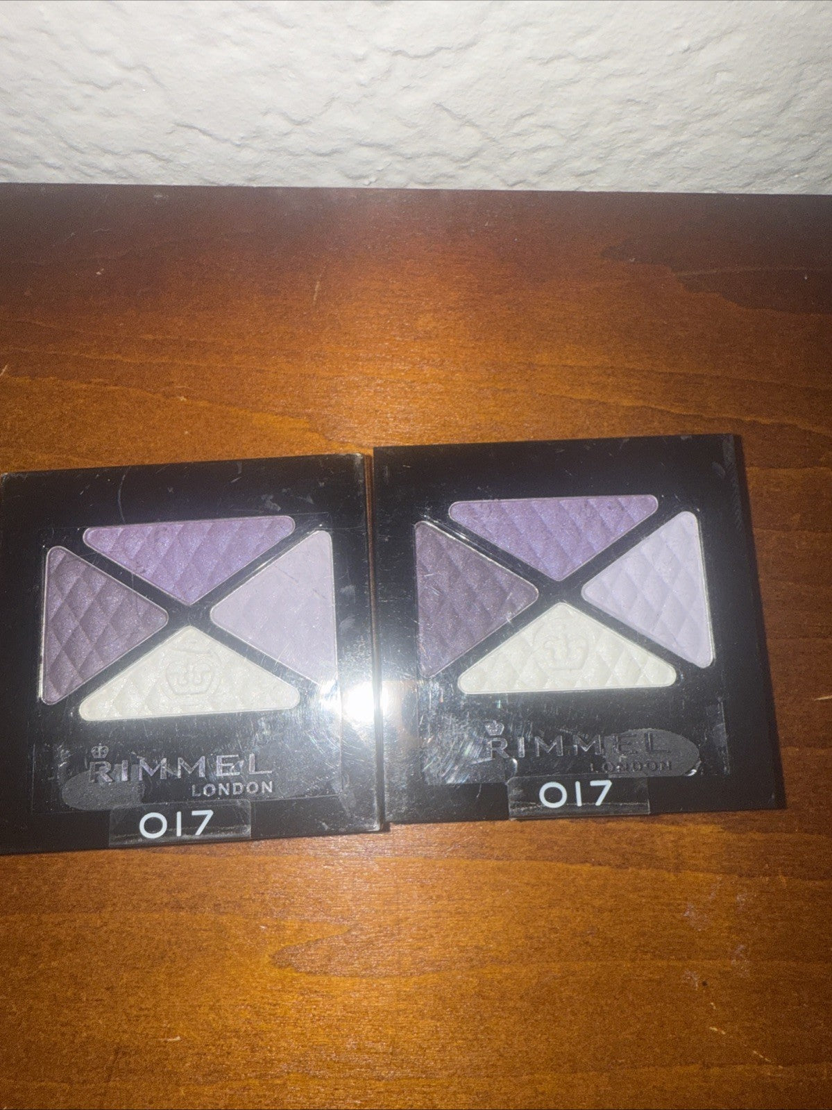 Lot of 2 New Rimmel Glam Eyes Quad Eyeshadow Eye Shadow Dark Signature 017