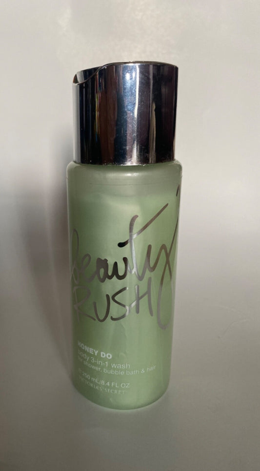 New VICTORIA'S SECRET BEAUTY RUSH 3-IN-1 BODY WASH 3.4 Oz RARE!