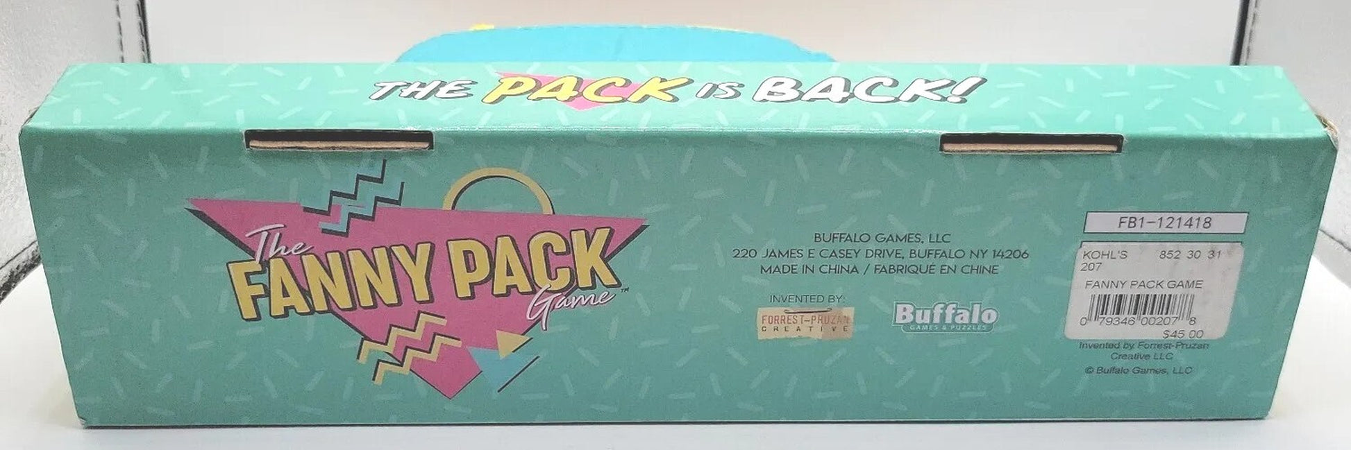 Buffalo Games the Fanny Pack Game the Pack Is Back Fun Game Gift 3-8 Players