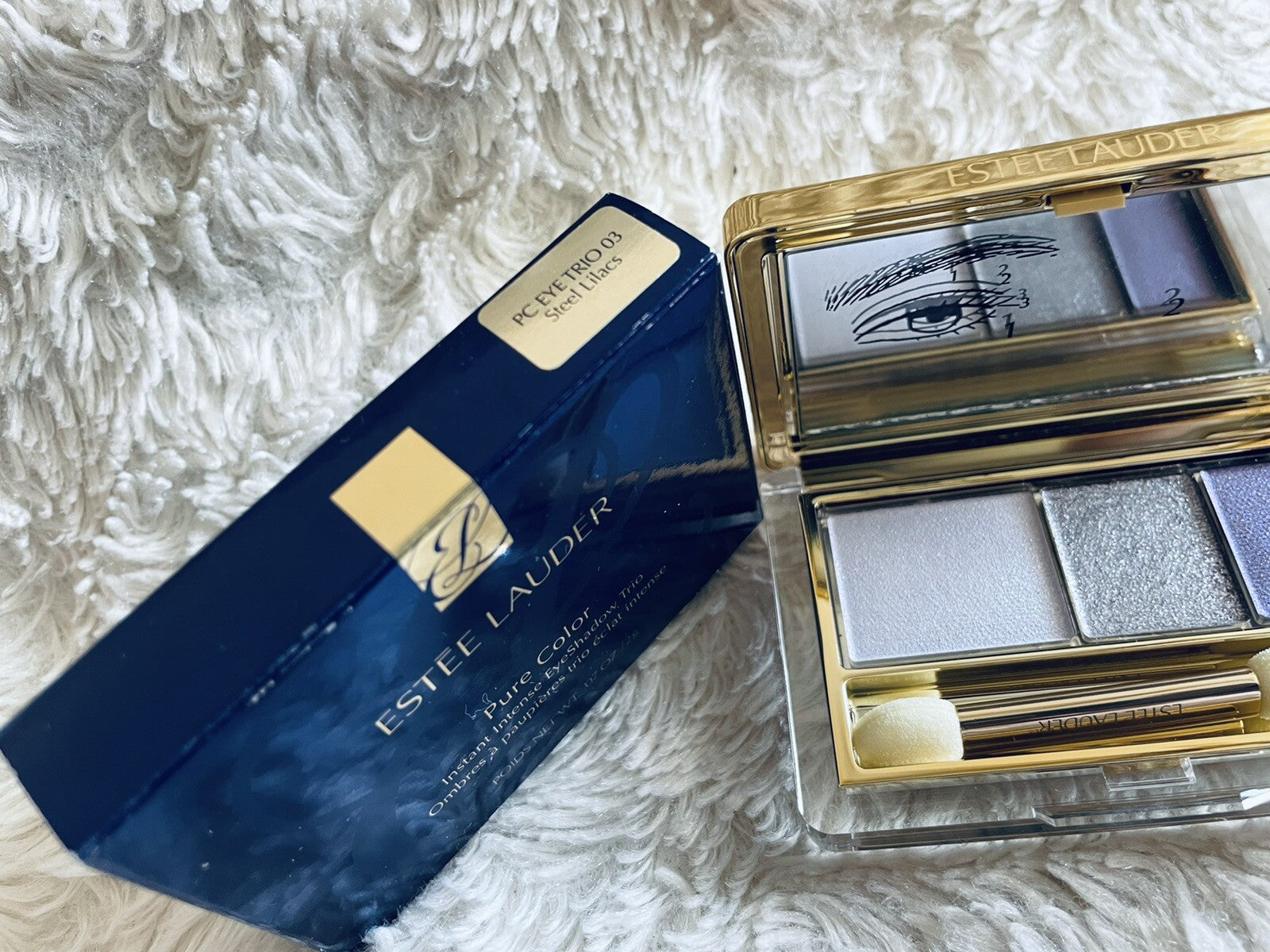 Estee Lauder Pure Color Instant Intense Eyeshadow Trio - 03 Steel Lilacs