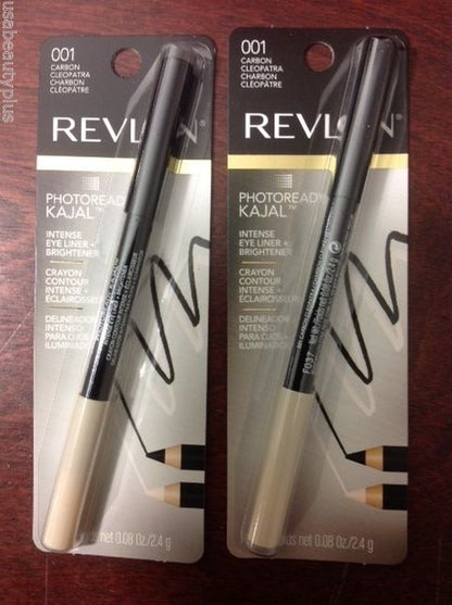 2 X Revlon Photo Ready Kajal Intense Eye Liner & Brightener, Carbon Cleopatra