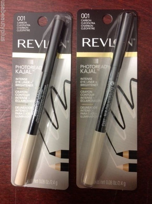 2 X Revlon Photo Ready Kajal Intense Eye Liner & Brightener, Carbon Cleopatra