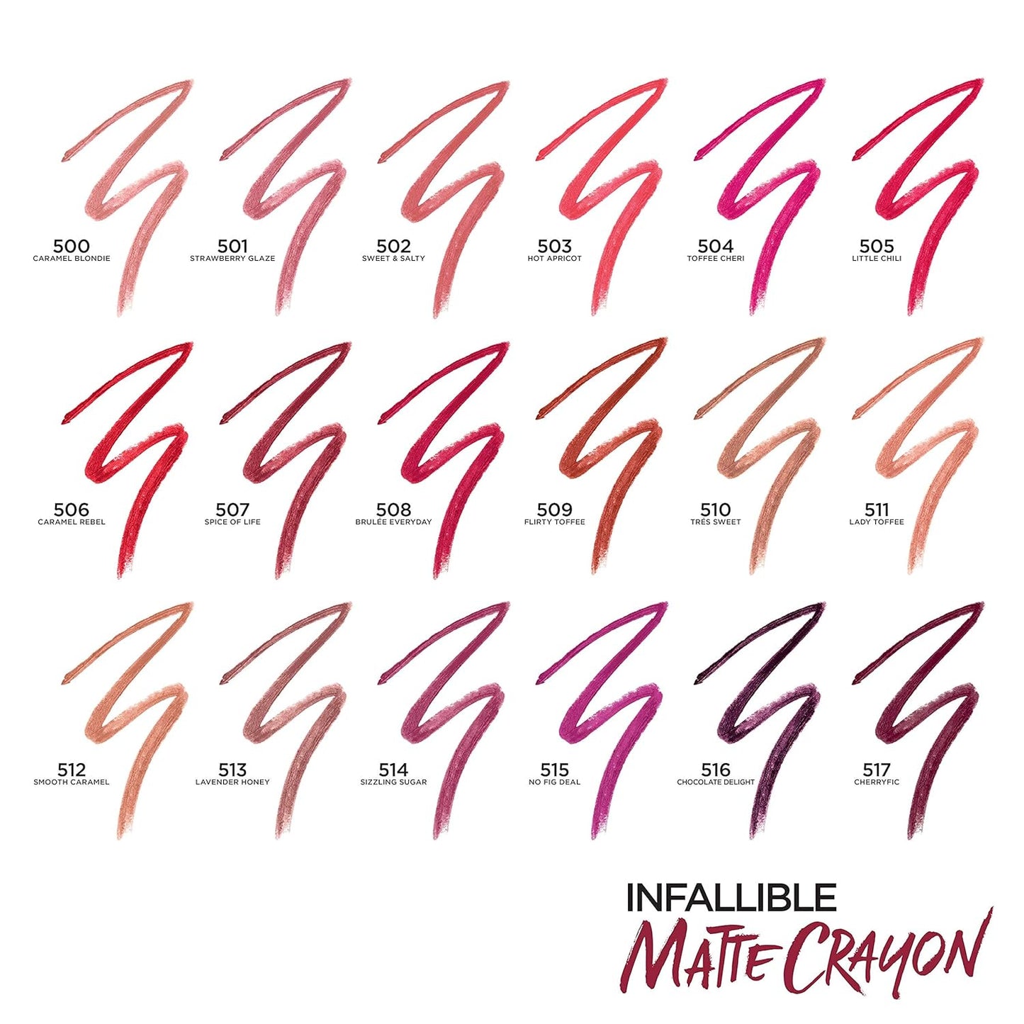 Infallible Matte Lip Crayon, Tres Sweet (Packaging May Vary)