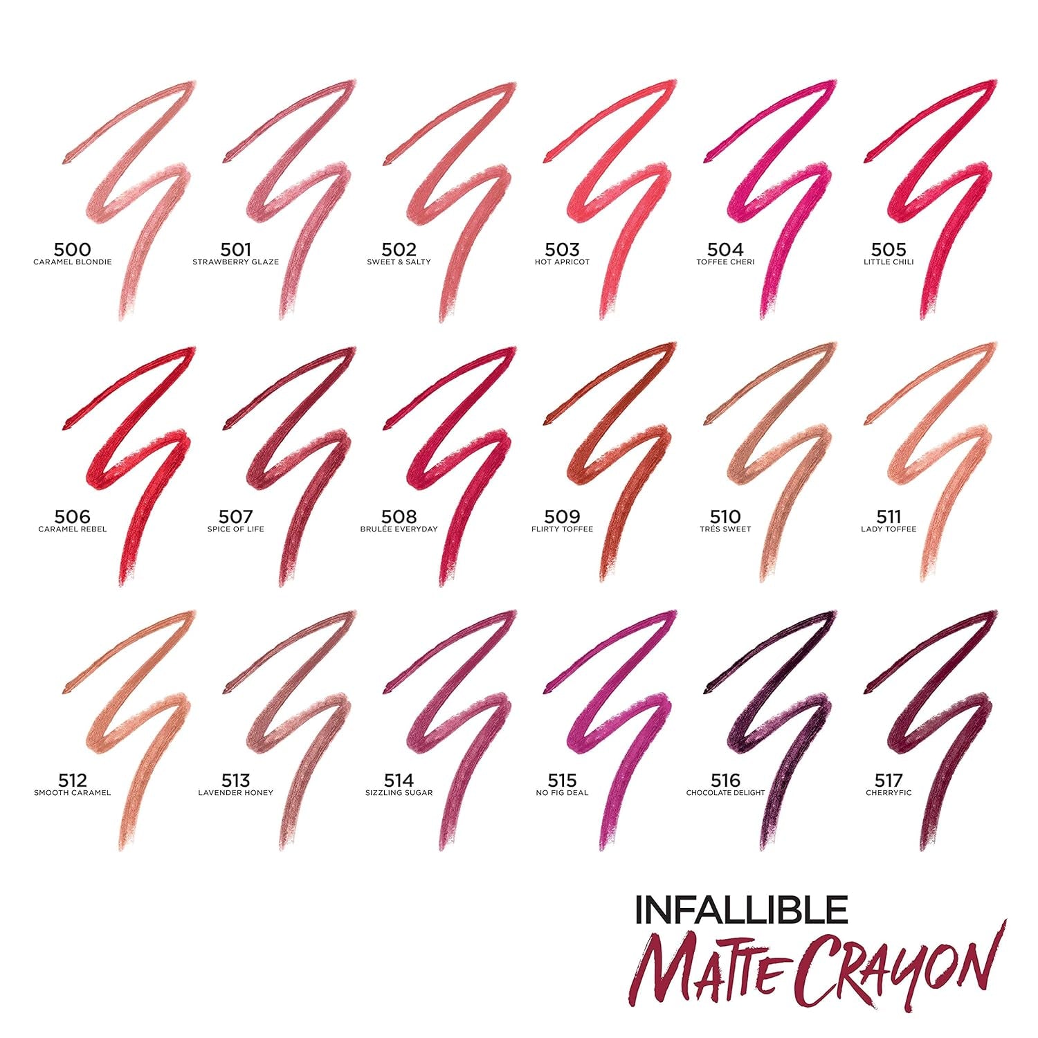 Infallible Matte Lip Crayon, Tres Sweet (Packaging May Vary)