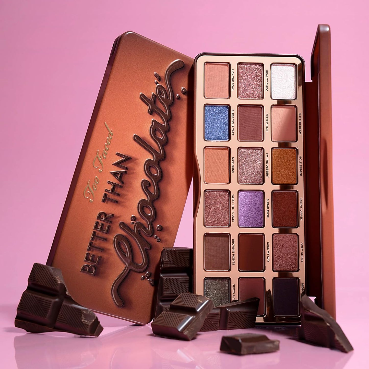 Better than Chocolate Eyeshadow Makeup Palette | High Pigment, Shimmer + Matte, 0.7 Ounce