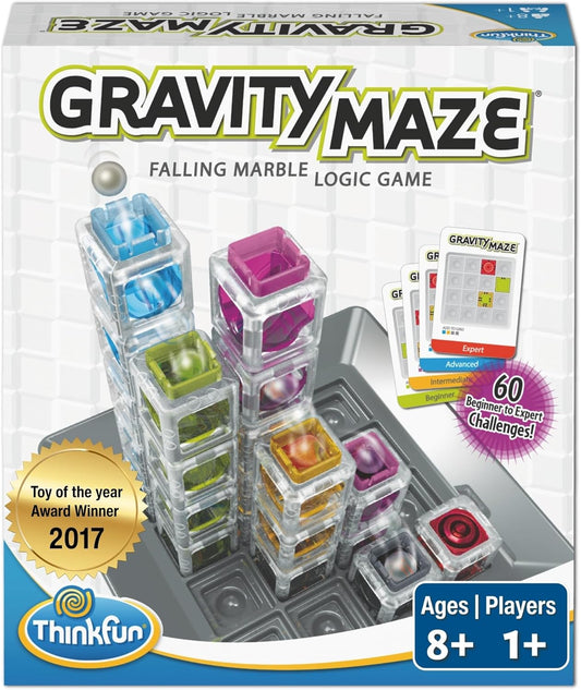 Gravity Maze - Falling Marble Logic Game - Challenging STEM Toy for Kids 8-12 - Gravity Marble Maze - Brain-Building Fun - Educational Gift - Boosts Critical Thinking & Problem Solving