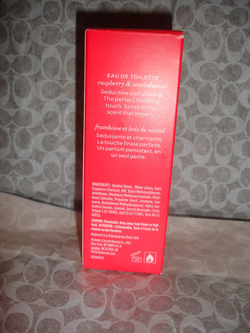 NEW VICTORIA'S SECRET MIDNIGHT DARE RASPBERRY PERFUME FRAGRANCE 1 OZ RETIERED