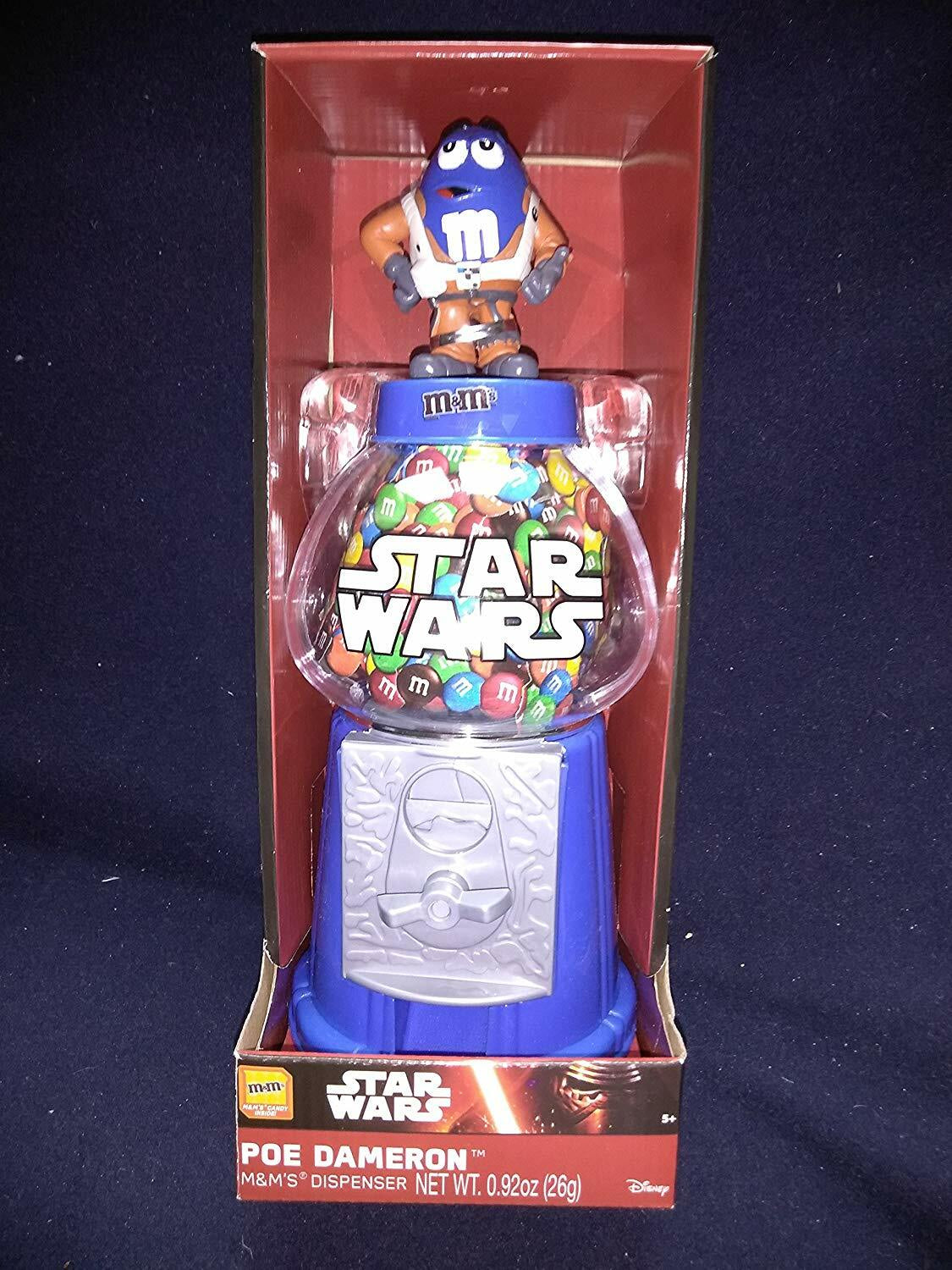 Disney Star Wars M&M Candy Dispenser Poe Dameron