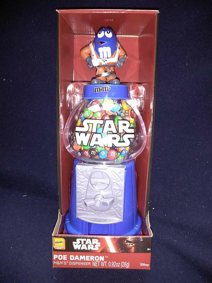 Disney Star Wars M&M Candy Dispenser Poe Dameron