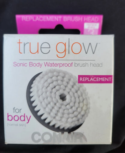 Conair True Glow Sonic Body Brush Replacement Brush Head for Body Waterproof NEW