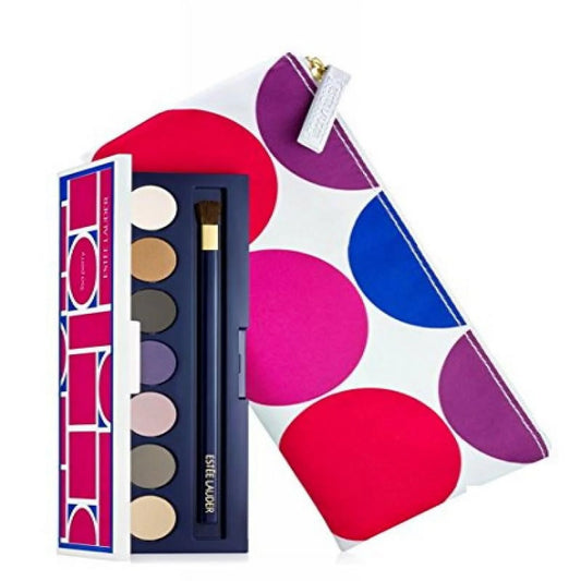 , Lisa Perry Pure Color Eye Shadow Palette 7 Colors, 0.02Oz / 0.6G Each, with Makeup Bag