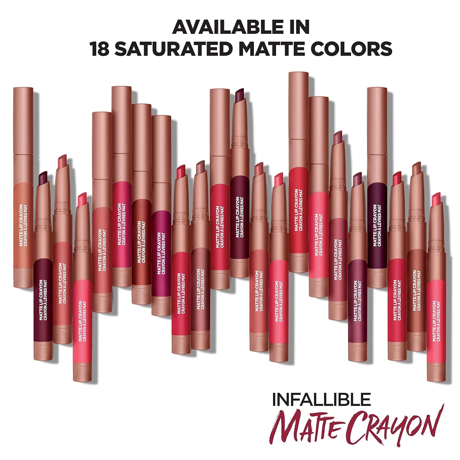 Infallible Matte Lip Crayon, Tres Sweet (Packaging May Vary)