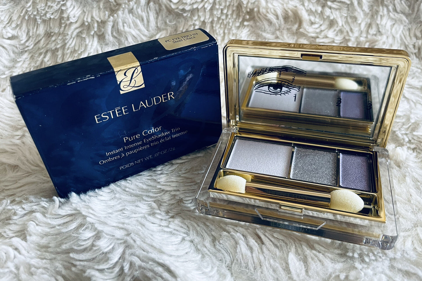 Estee Lauder Pure Color Instant Intense Eyeshadow Trio - 03 Steel Lilacs