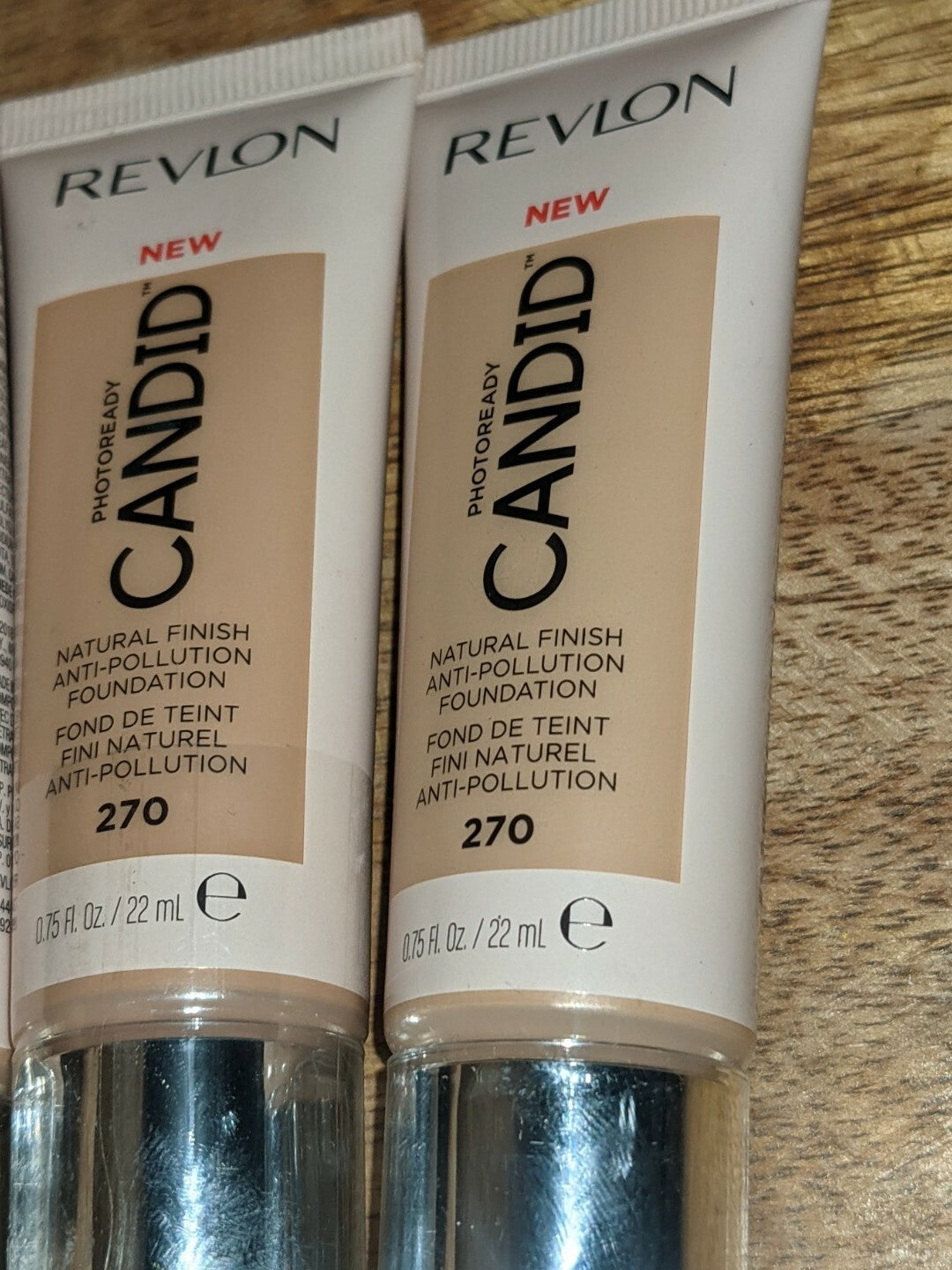 Revlon Photoready Candid Natural Finish Foundation 270 Med Beige 0.75Oz Lot of 3