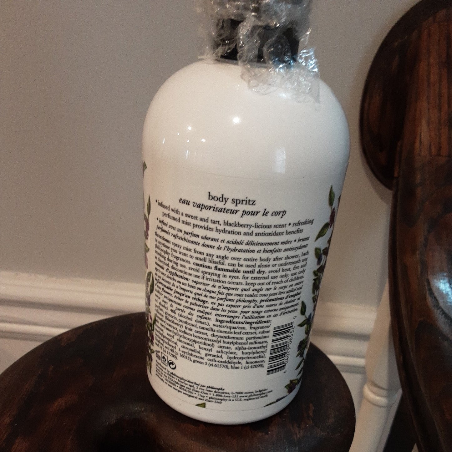 PHILOSOPHY WILD BLACKBERRY BLOSSOM BODY SPRITZ LOT 16 OZ UNSEALED NWOB