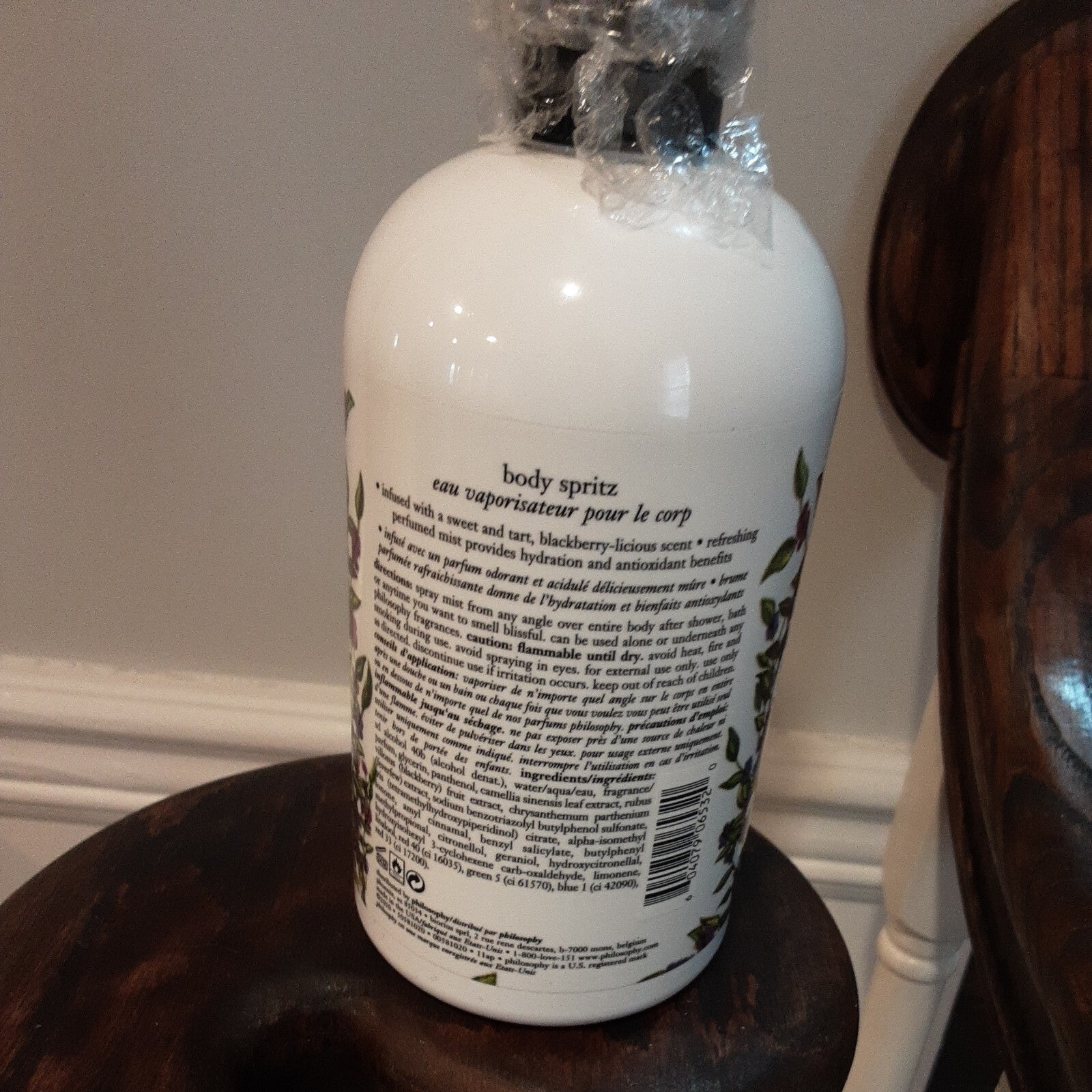 PHILOSOPHY WILD BLACKBERRY BLOSSOM BODY SPRITZ LOT 16 OZ UNSEALED NWOB