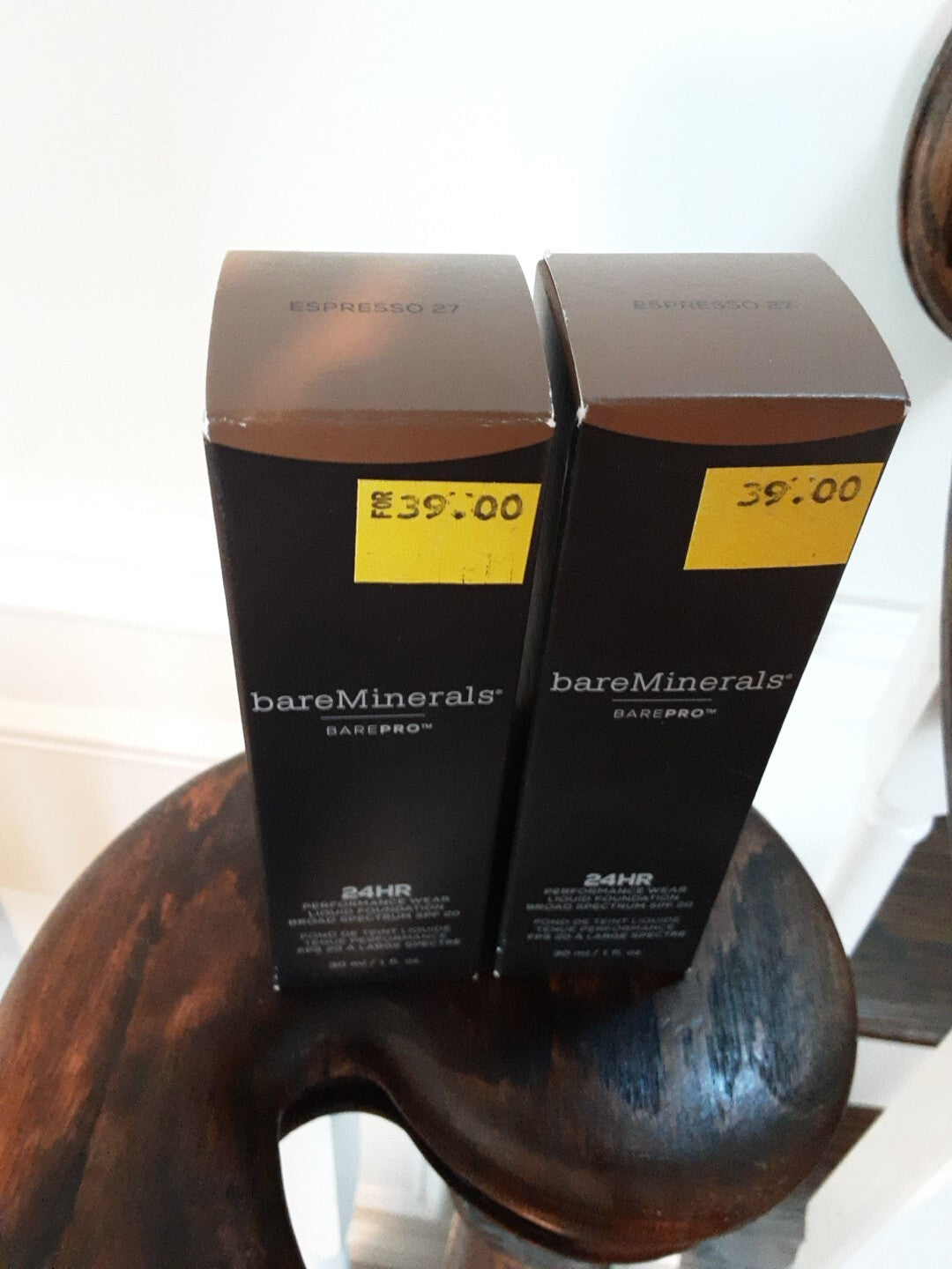 2 Pk Bareminerals Barepro Performance Wear Liquid Foundation - #27 Espresso 1oz