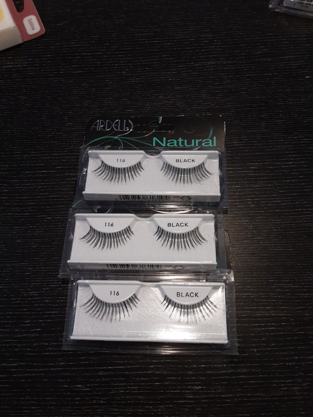 Lot 3 Pairs  ARDELL Natural False Eyelashes Lash Fake Eye Lashes Invisibands 116