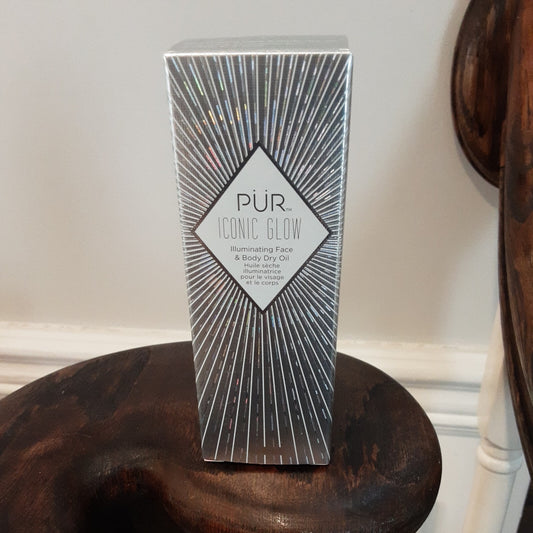 PUR Iconic Glow Illuminating Face & Body Dry Oil Glistening Skin 1 oz New