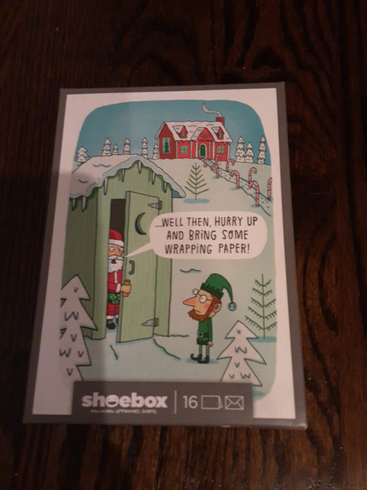 NEW Hallmark Shoebox Boxed Christmas Cards  16 Unused w/ Envelopes