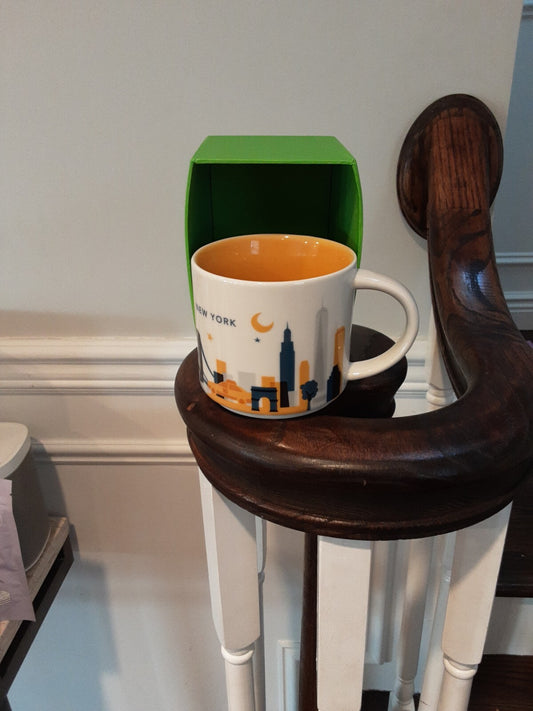 Starbucks New York You Are Here 2015 Ceramic Coffee Tea Mug Collector 14 oz Cup