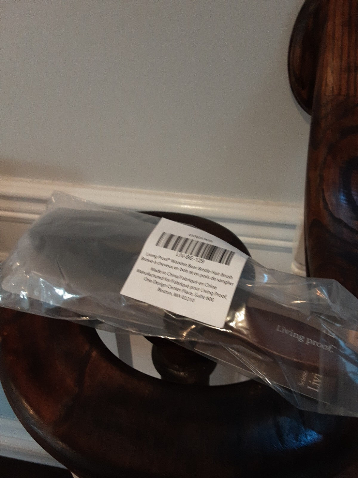 Living Proof SEALED! NWT! Wooden Boar Bristle Hair Brush #032023W03. R2S!!!