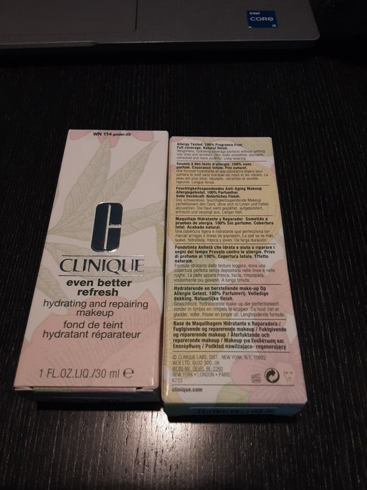 2 Pack CLINIQUE Even Better Refresh Hydrating and Repairing Makeup Golden 1 Oz 
