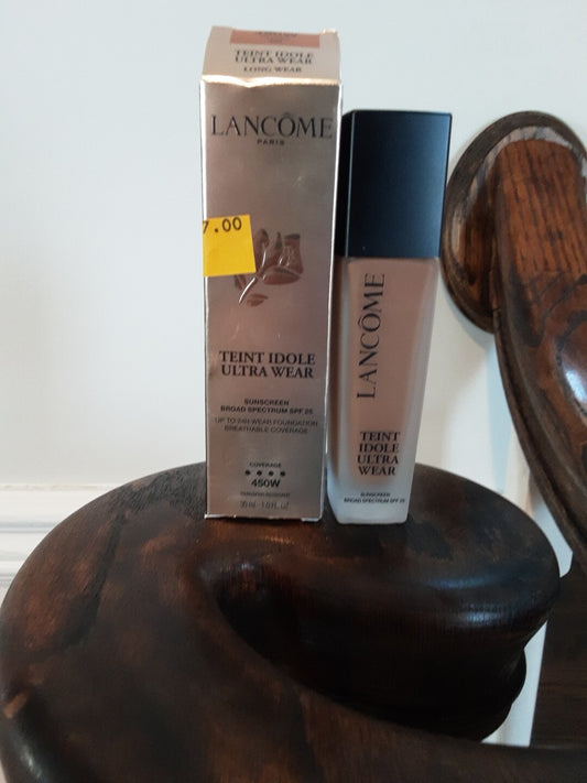 Lancome Teint Idole Ultra Wear Spf25 Foundatin  1.0oz/30ml New 450W