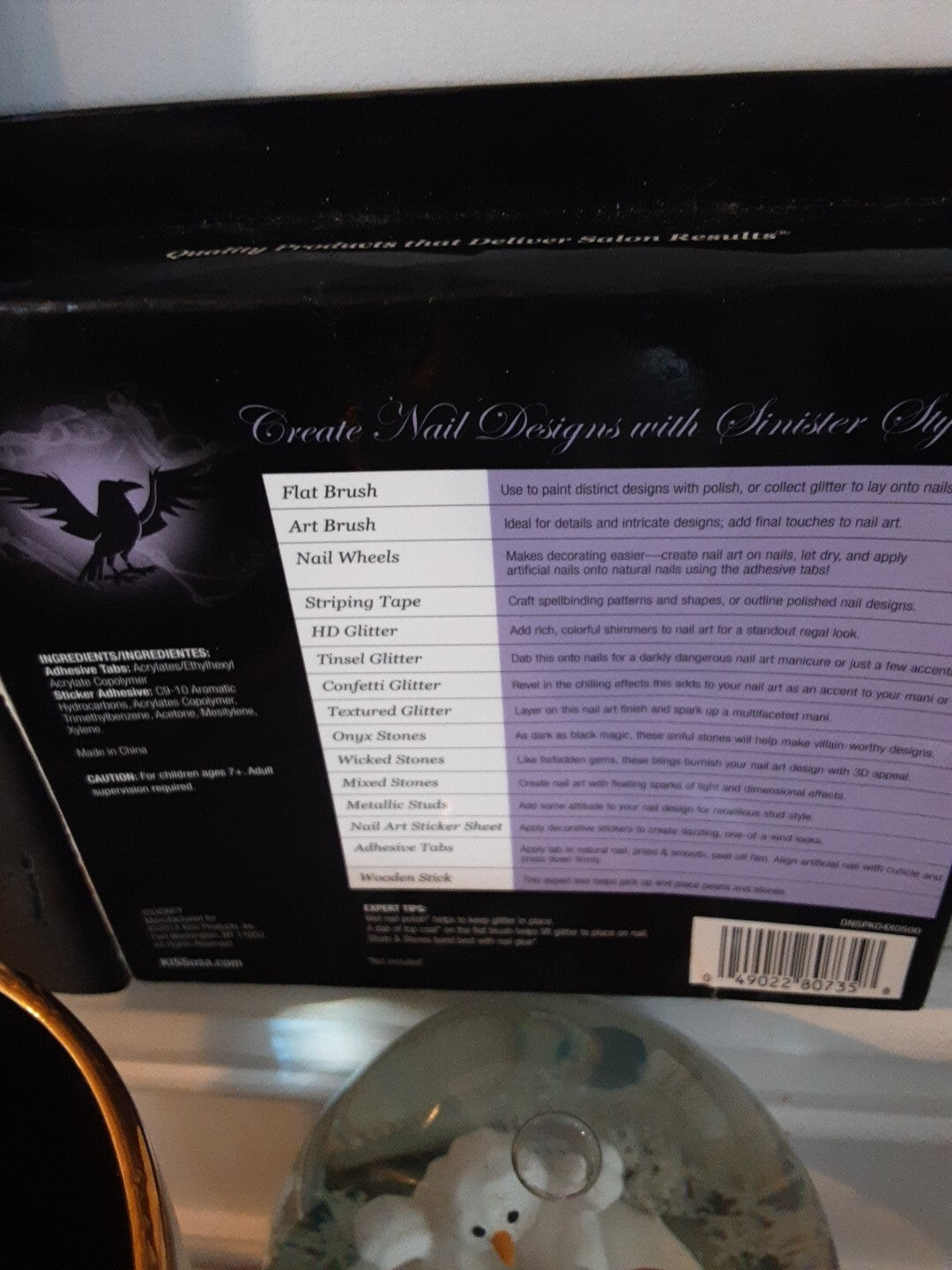 Kiss Good Versus Evil Nail Art Kit Black Magic Cast Spell With Nail Art NIB