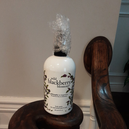 PHILOSOPHY WILD BLACKBERRY BLOSSOM BODY SPRITZ LOT 16 OZ UNSEALED NWOB