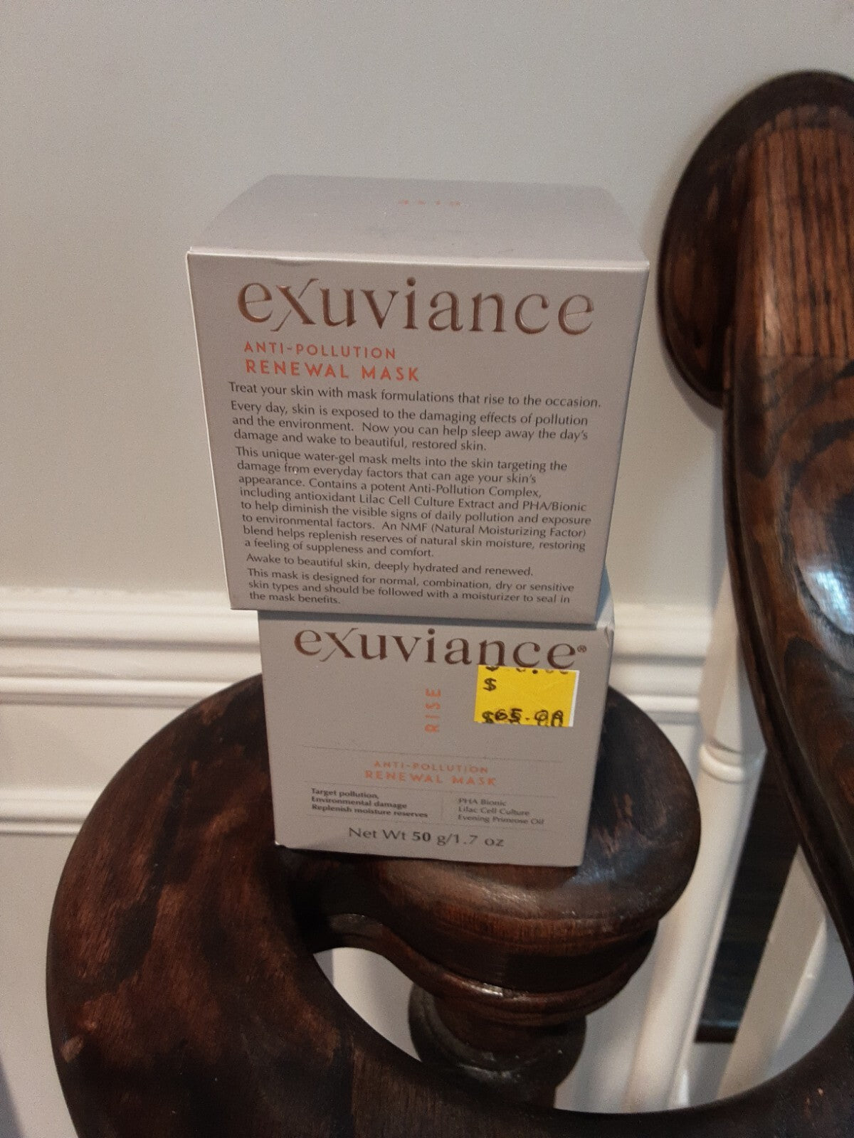 Lot 2 EXUVIANCE rise anti pollution  renewal Mask 1.7 Oz each 