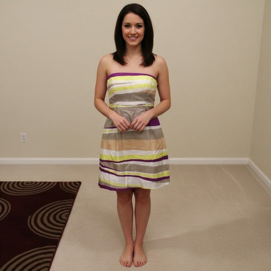 Banana republic strapless dress Merlot . Size 10