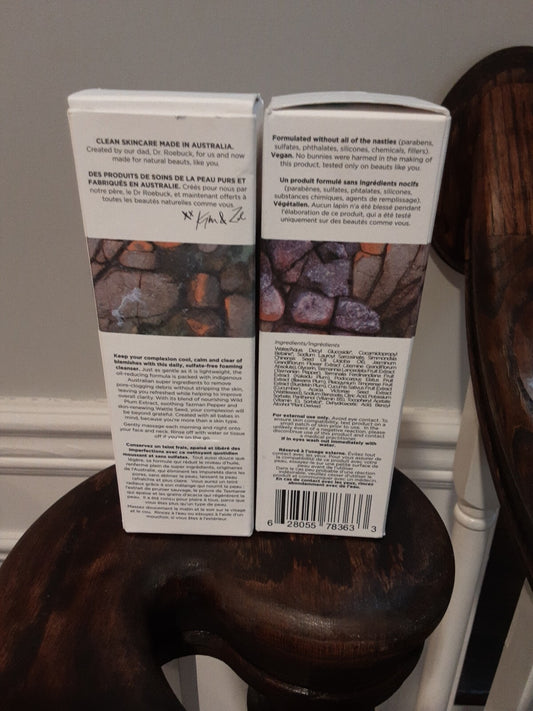 2X Dr Roebuck’s weightless foaming cleanser nib 