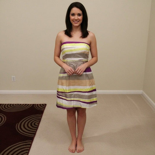 Banana republic strapless dress Merlot . Size 12p