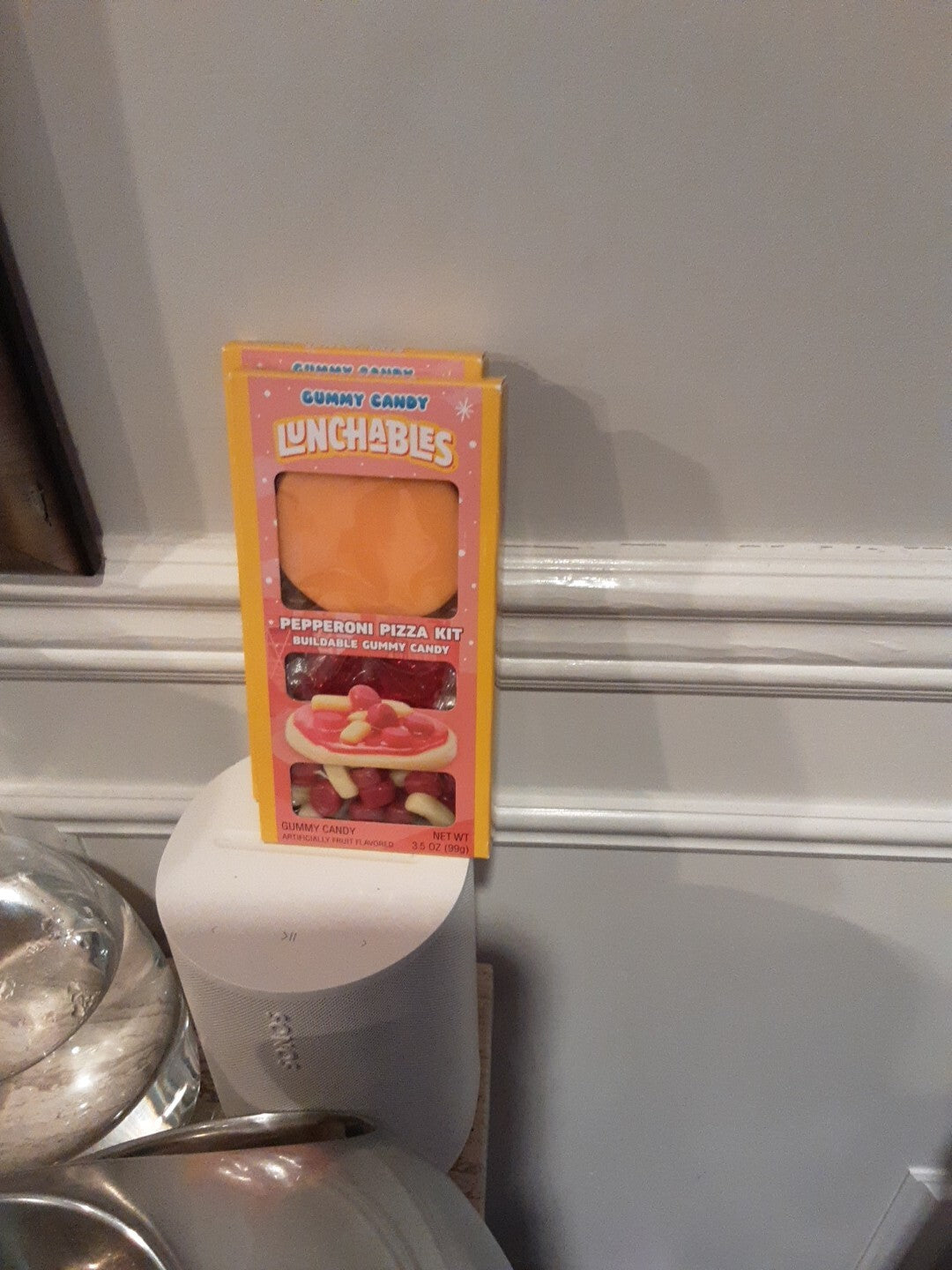 Lot 2 Packs Gummy Candy Lunchables Pepperoni Pizza Kit Buildable FRANKFORD