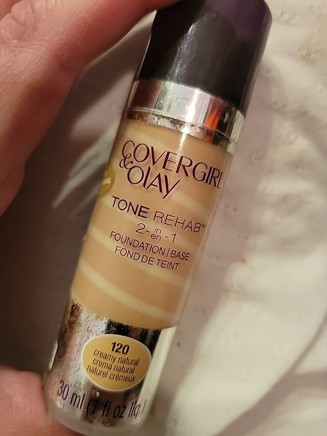 COVERGIRL + OLAY Tone Rehab 2 in 1 Foundation 1 Fl Oz - 120 Creamy Natural